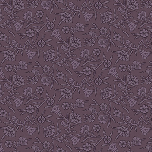 Blank Quilting Ashton Collection Flower Stamp Purple Cotton Fabric By The Yard