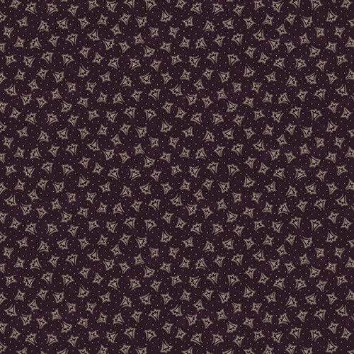 Blank Quilting Abby's Treasures Fans Purple Cotton Reproduction Fabric By The Yard
