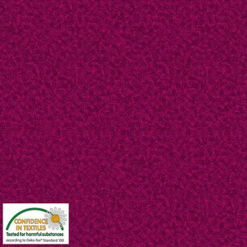 Stof European Colour Harmony Graphics Cerise Cotton Fabric By The Yard