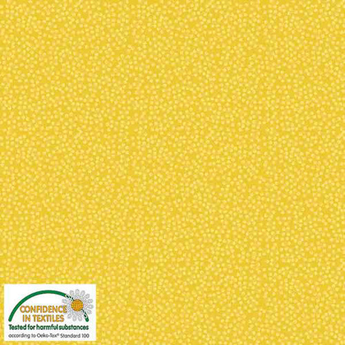 Stof Quilters Combination Branches Yellow Cotton Fabric By The Yard