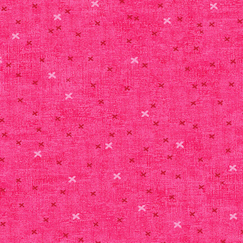 Stof European Basically Crosses Pink Quilting Cotton Fabric By The Yard