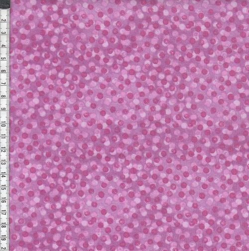 Stof European Solaire Dots Pink Cotton Fabric By The Yard