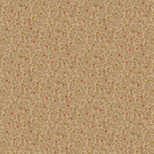 Henry Glass Cavalier Crows Star Vines Tan Cotton Fabric By The Yard