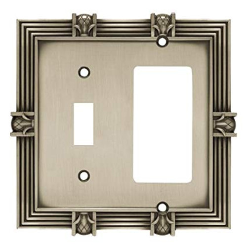 W100ZMC-BSP Satin Pewter Pineapple Switch/GFCI Outlet Wall Cover