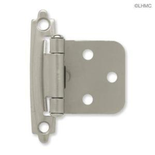 H0103BC-SN Satin NIckel Self Closing Overlay HInge 2 Pack