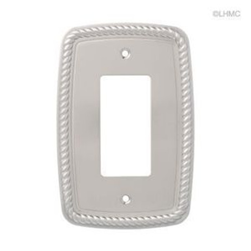 126418 Satin Nickel Classic Rope GFCI Switch Cover Plate