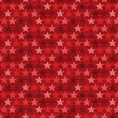 Blank Quilting Fired Up! Stars Red Cotton Fabric By The Yard