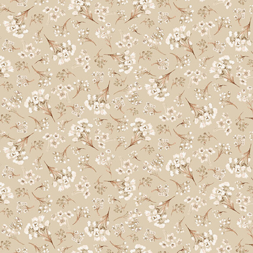 Henry Glass Little Ones Sm Floral Bouquets Lt Beige Fabric By The Yard