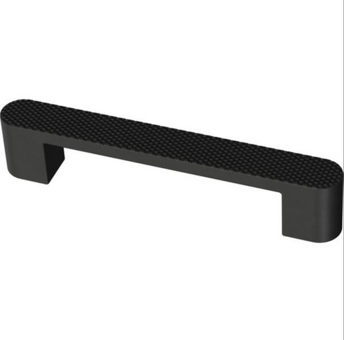 Liberty P43225C-FB Dual Mount 4" & 5 1/16" Modern Knurled Cabinet Drawer Pull Flat Black