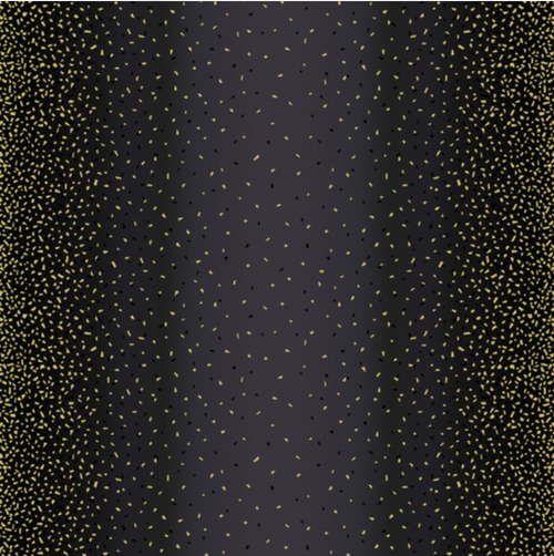 Studio E Snippets (Pearlescent) Black Licorice Cotton Fabric by The Yard