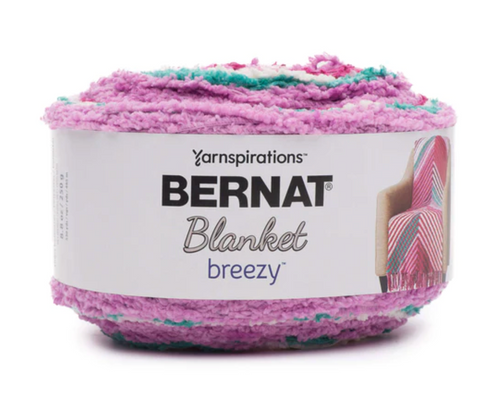 Bernat Blanket Breezy 250g Tickled Pink Knitting & Crochet Yarn