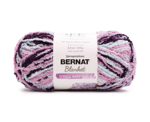Bernat Blanket Breezy WatercolorLavender Rinse 250g Knitting & Crochet Yarn