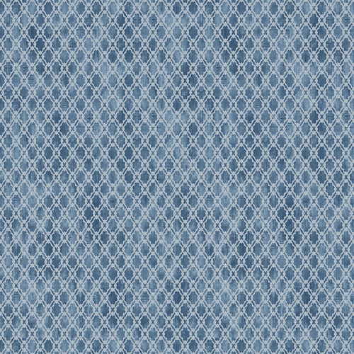 Studio E Equanimity Small Lattice Lt Blue Cotton Fabric by The Yard
