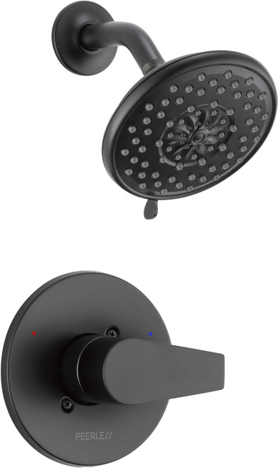 Peerless PTT14219-BL Xander Matte Black 1-Handle Shower Trim  (Valve Not Included)