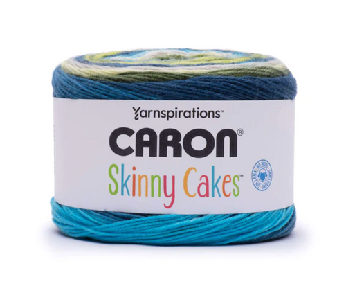 Caron Skinny Cakes Lime Twist Acrylic Knitting & Crochet Yarn