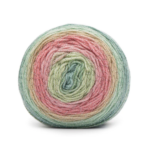 Red Heart Roll With It Sparkle Pastel Paradise Knitting & Crochet Yarn