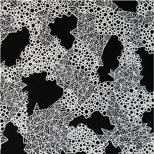 Studio E Outside The Lines Black & White Clusters Cotton Fabric By The Yard