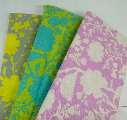 Free Spirit Tula Pink True Colors Wildflowers Cotton Fabric Half Yard Bundle