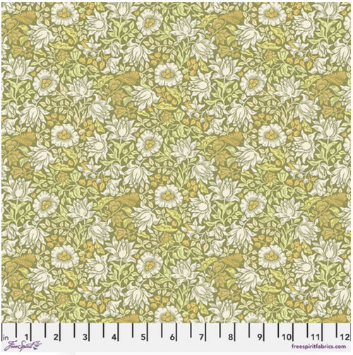 Free Spirit Morris & Co. Buttermere Mallow Multi Cotton Fabric By Yd