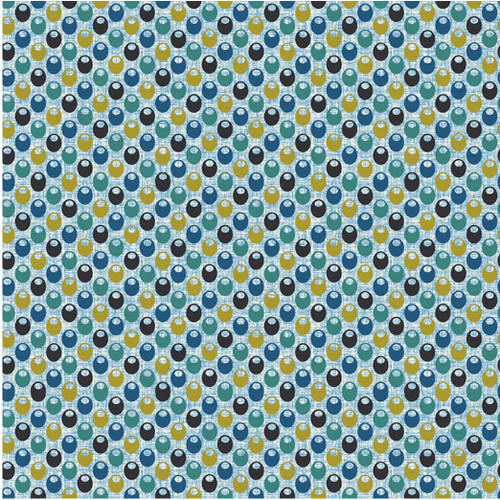 Paintbrush Studios Fish Hope Fish Nest Blue Cotton Fabric By The Yard