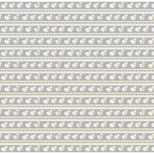 Studio E Sweet Dreams Stripe Gray Cotton Fabric by The Yard