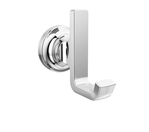 Delta Tetra Bath Towel & Robe Hook Polished Chrome Finish