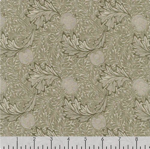 Free Spirit Morris & Co Granada Apple Green Cotton Fabric By The Yard
