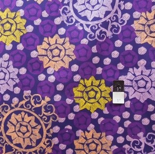 Free Spirit Design Loft PWFS025 Chiffon Medallion Purple Fabric By Yard