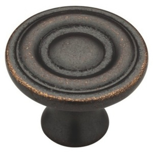 085-03-0840 Ring Design 1 1/4"  Oil Rubbed Bronze Cabinet Drawer Knob 4 Pack