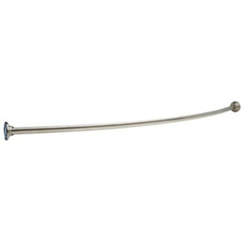 211-5SS 5" Curved Shower Curtain Rod Brushed Stainless Steel