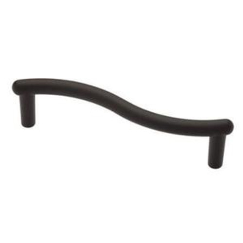 P83506 FB 3 3/4" Fusilli Flat Black Cabinet Drawer Pull