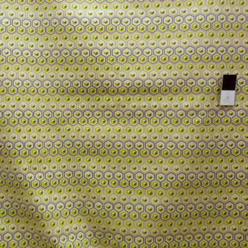 Tula Pink VTP03 Prince Charming Hex Box Olive VOILE Cotton Fabric By Yard