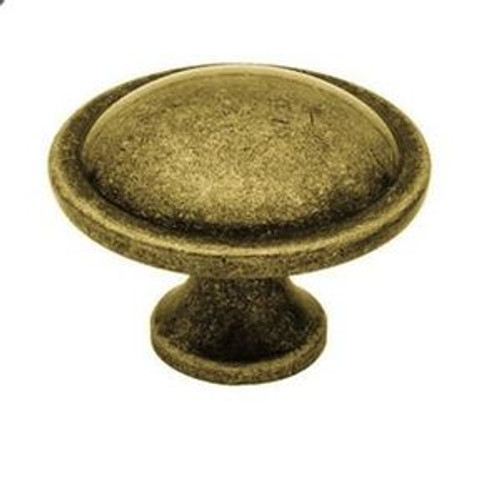 P67659L-AE 1 1/2" Contempo Antique English Brass Cabinet Drawer Knob