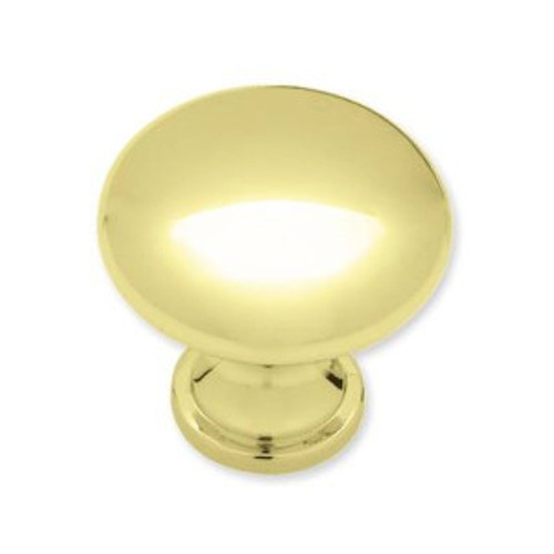 P50154-PB 1 1/4" Polished Brass Round Cabinet Drawer Knob