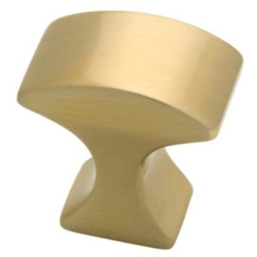 P15093C-SBS Soft Brass 25mm Decca Drawer Cabinet Knob