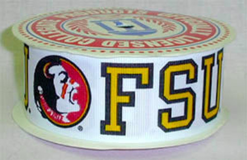 FSU Florida State University Grosgrain Ribbon 1 1/2" Wide  10 Yards