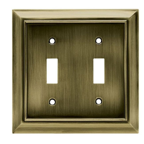 W062ZMC-SAB Architect Double Switch Cover Plate Antique Satin Bronze