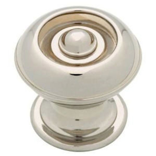 P20631C-PN  1 3/16" Polished Nickel Button Cabinet Pull Knob