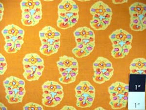 Kaffe Fassett GP75 Asha Ochre Quilt Cotton Fabric By The Yd