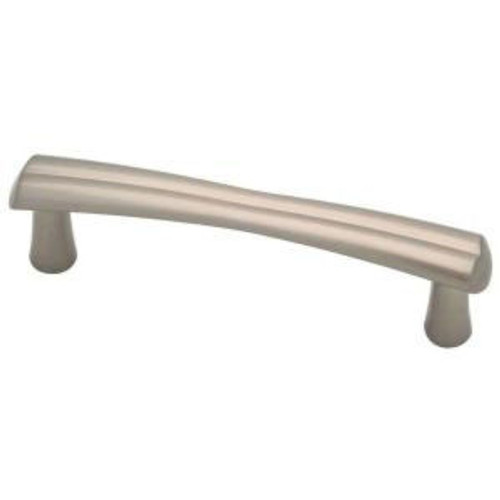 P18957-SN  3" Satin Nickel Notched Cabinet Drawer Pull Knob