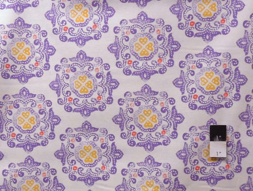 Ty Pennington PWTY016 Fall Impressions Delhi Purple Cotton Fabric By The Yard