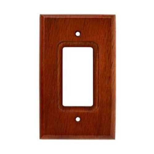 126425 Dk Oak Wood Single GFCI Outlet Cover Wall Plate