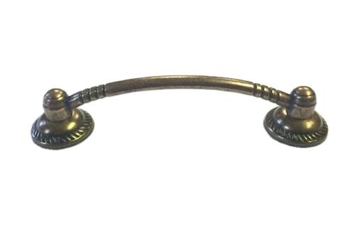 PN0796-456 Antique Brass Rope Edge 3 3/4" Cabinet Drawer Knob Pull