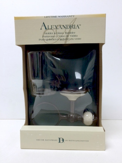 62314VB Alexandria Bath Toothbrush/Tumbler Holder Venetian Bronze & Aged Ceramic