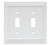 W10763-W White Architect Double Switch Wall Cover Plate