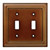 W10763-SDL Brown Architect Double Toggle Switch Cover Plate W10763-SDL Brown Architect Double Toggle Switch Cover Plate