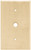 64663 Unfinished Wood Single CoAx Wall Plate