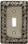 64048 Paisley Single Switch Satin Pewter Cover Plate