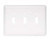 W10247-W White Stamped Triple Switch Cover Plate