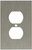 649301 Brushed Nickel Concave Single Duplex Cover Wall Plate